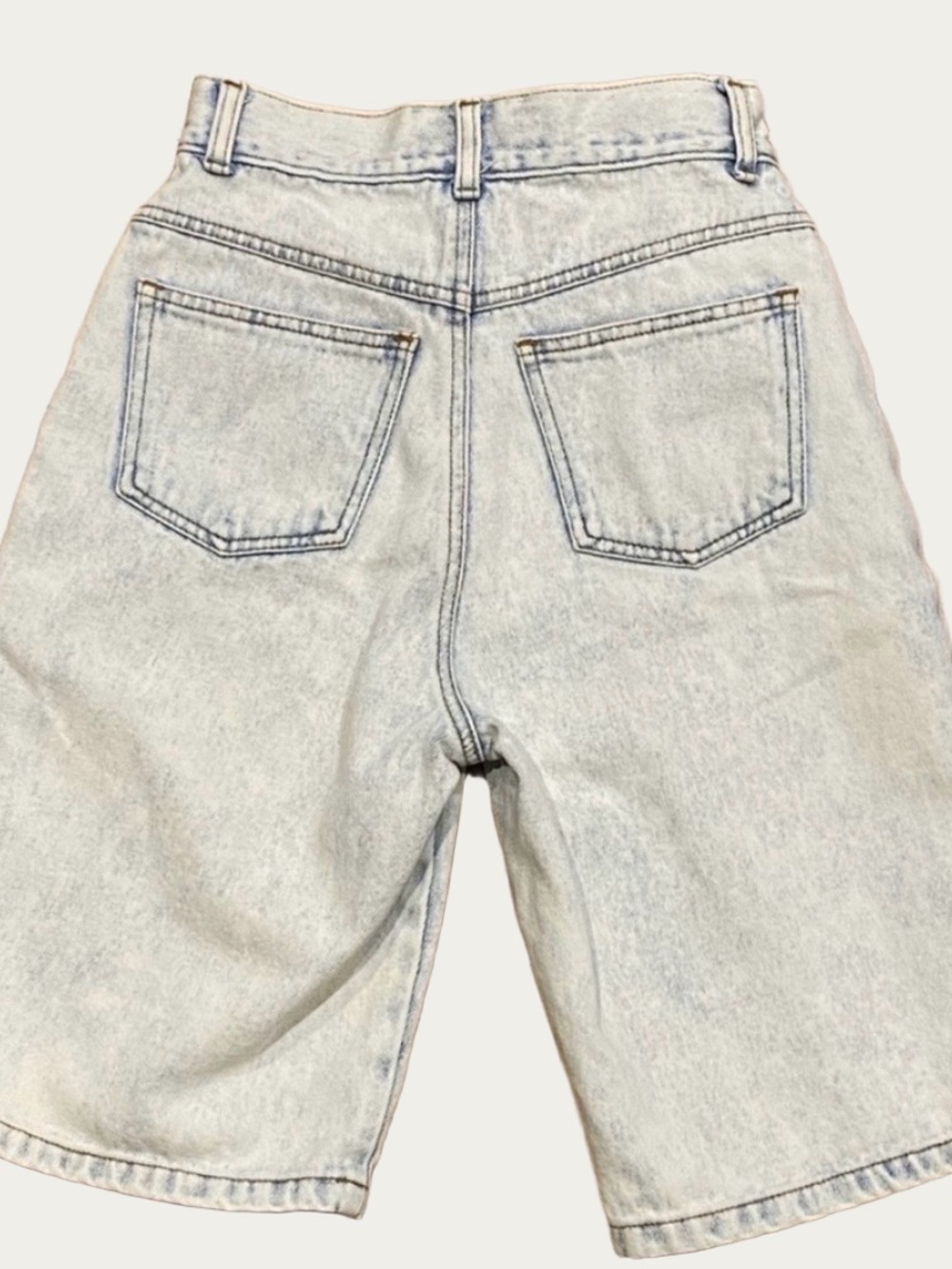 Jay Jacobs Vintage Light Wash High Waisted Bermuda Denim Shorts 5